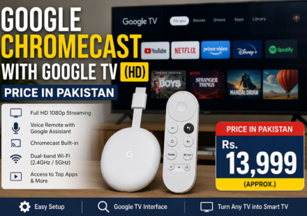 Google Chromecast with Google TV HD price in Pakistan with remote and smart TV streaming apps